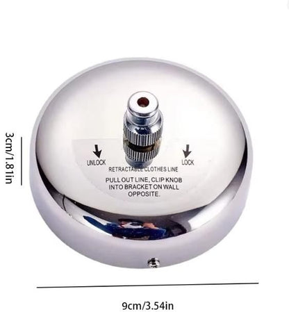 Stainless Steel Retractable Adjustable Clothesline (Pack of 2)