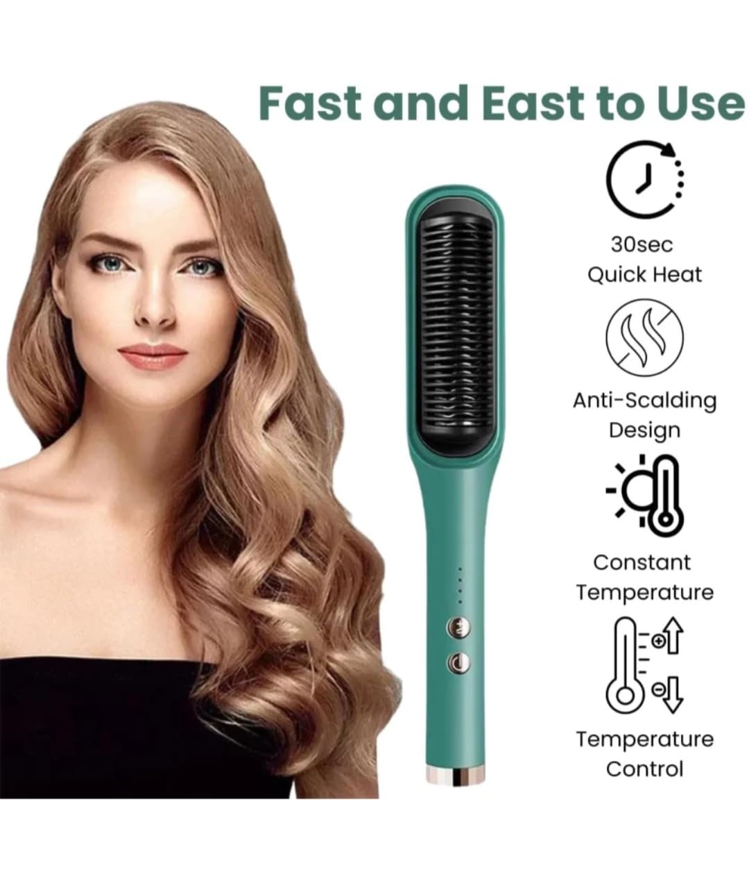 SonicGlide™ Hair Straightener & Curler - Smooth Perfection, Instantly