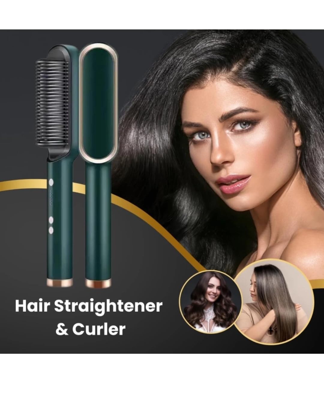 SonicGlide™ Hair Straightener & Curler - Smooth Perfection, Instantly